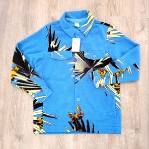 BRAND NEW Nike x Lebron James Tropical Sherpa Button-up Jacket Men's Size Large